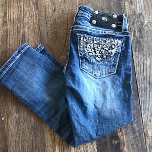 Miss Me Signature Cuffed Capris Size 25